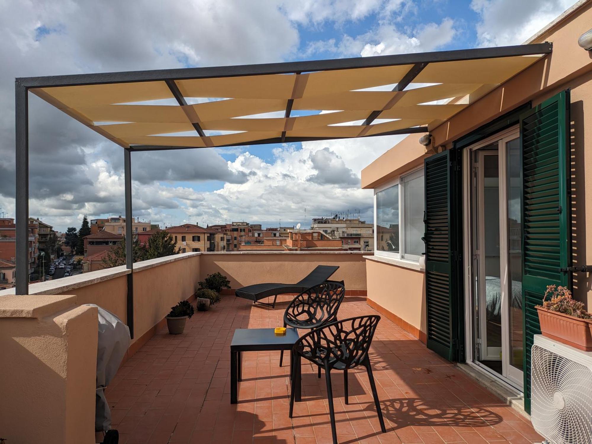 Casetta Sole, Superattico Con Terrazzo Vicino San Pietro, New Rome Buitenkant foto