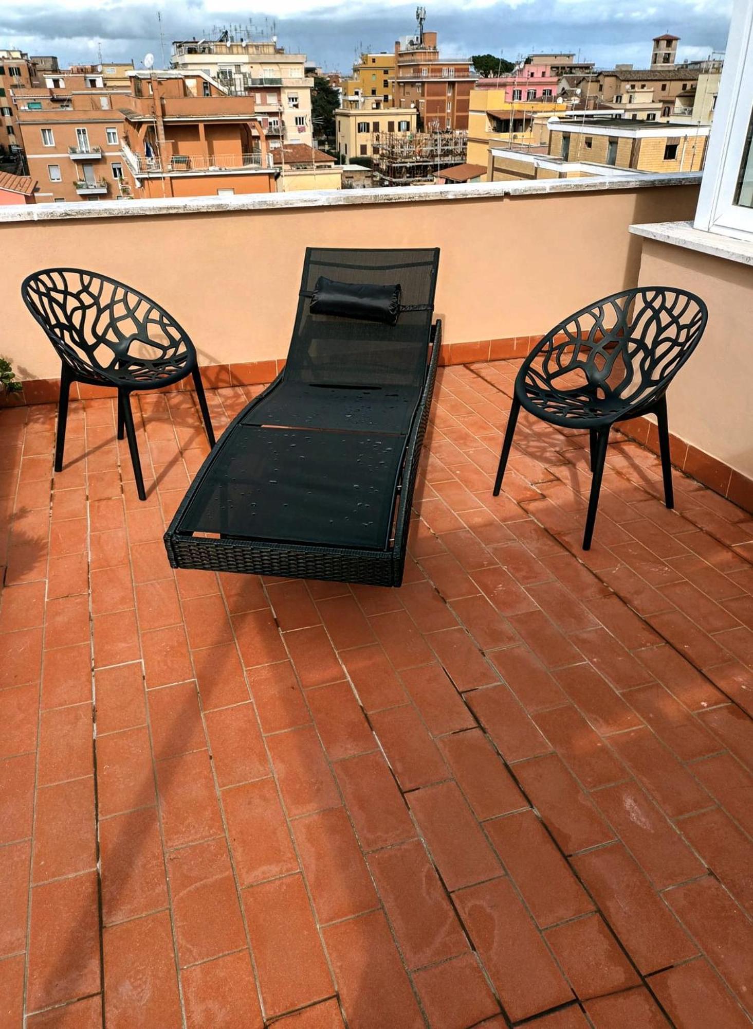 Casetta Sole, Superattico Con Terrazzo Vicino San Pietro, New Rome Kamer foto